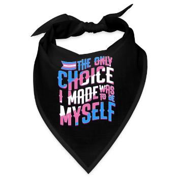 Pro Transgender - Bandana - Schwarz - Vorne
