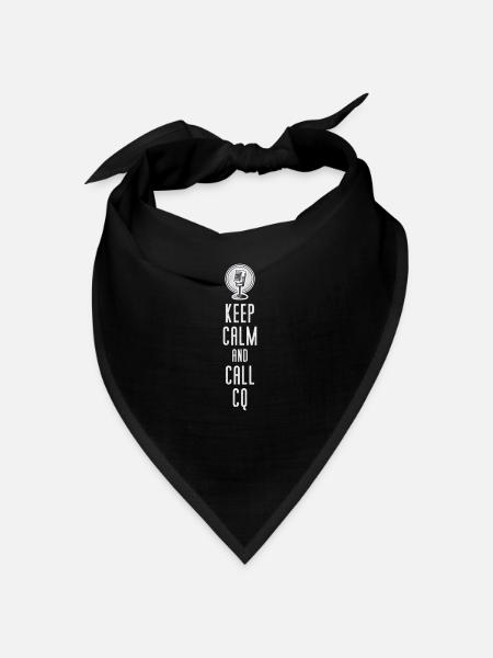 Keep calm and call CQ - Bandana - black - Front