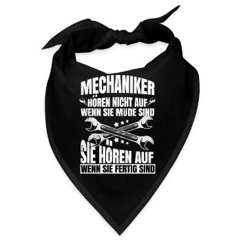 Mechaniker - Bandana - Schwarz - Vorne
