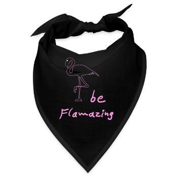 flamingo Flamingos - Bandana - Schwarz - Vorne