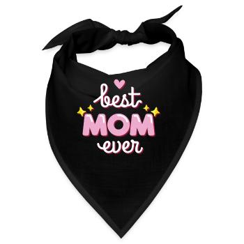 Muttertag Geschenk beste Mama Muttertagsgeschenk - Bandana - Schwarz - Vorne