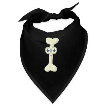 Knochen Kauknochen - Bandana - Schwarz - Vorne