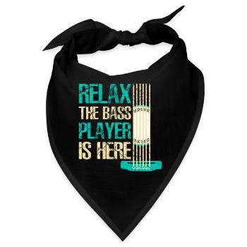 Bass Spieler - Bandana - Schwarz - Vorne