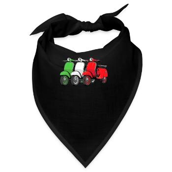 Motorroller Mofa Moped Roller - Bandana - Schwarz - Vorne