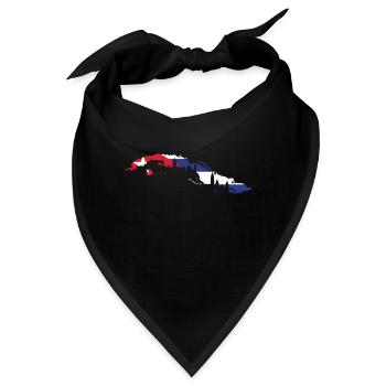 Cuba Flagge - Bandana - Schwarz - Vorne