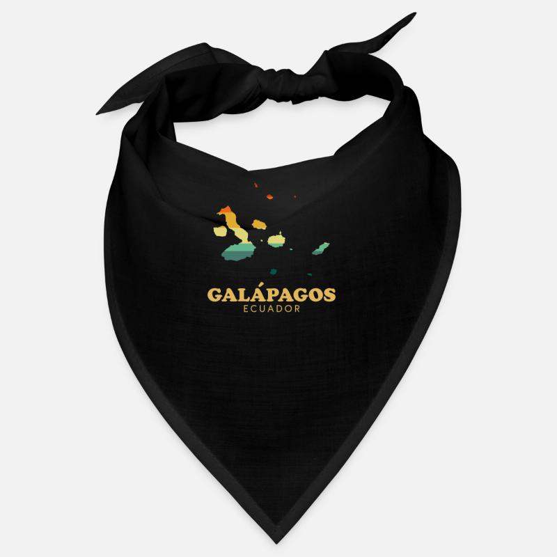galapagos islands, galapago ecuador - Bandana - Schwarz
