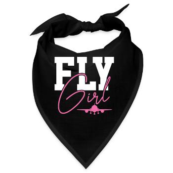 Flugzeug - Bandana - Schwarz - Vorne