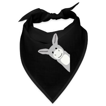 Drolliger grauer Esel Für Esel Freunde - Bandana - Schwarz - Vorne