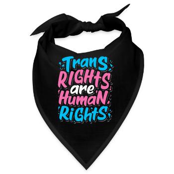 LGBTQ Transgender Stolz - Bandana - Schwarz - Vorne