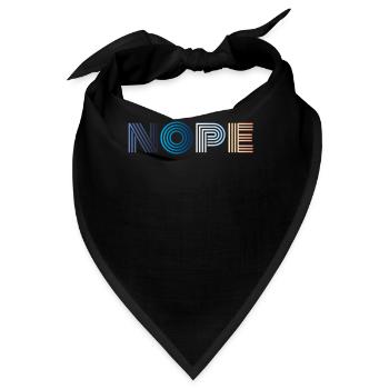 Nope - Bandana - Schwarz - Vorne