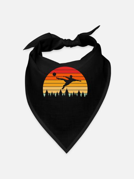 Fußball Fussball Fußballverein Fußballer Geschenk - Bandana - Schwarz