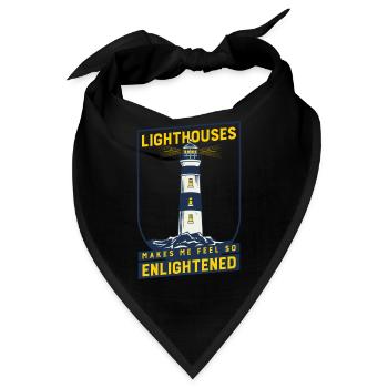 Lighthouse Seaside Nautical Lighthouses - Bandana - Schwarz - Vorne