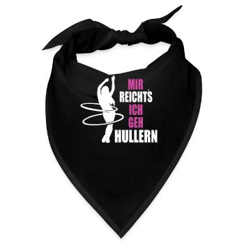 Hulahoop Mir Reichts ich geh Hullern - Bandana - Schwarz - Vorne