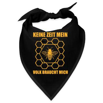 Hobbyimker Imker Bienen Flüsterer Imkern Honig - Bandana - Schwarz - Vorne