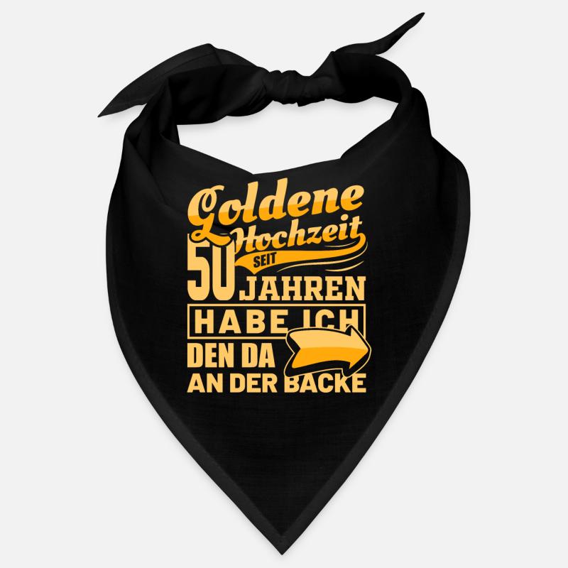 Goldene Hochzeit | Ehefrau Hochzeitstag Geschenk Bandana