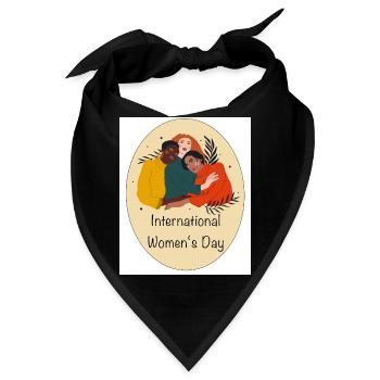 International Womes Day - Bandana - Schwarz - Vorne