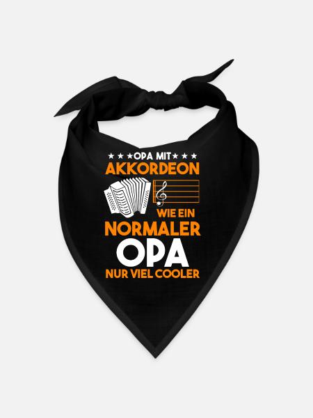 Akkordeon Opa Fisarmonica Großvater - Bandana - Schwarz