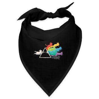 PRISMA RAINBOW CATS - Bandana - Schwarz - Vorne