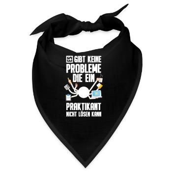 Praktikum Praktikant - Bandana - Schwarz - Vorne