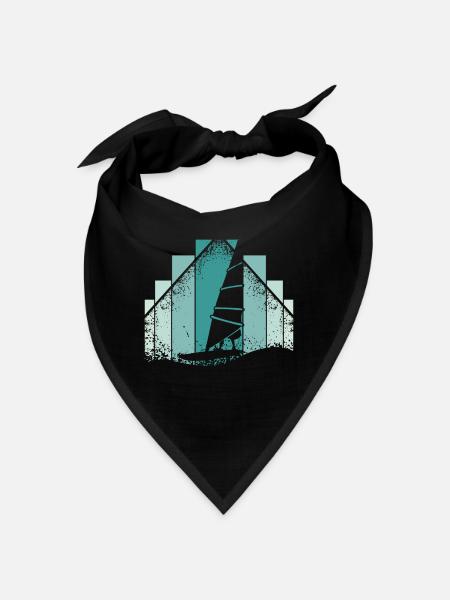Windsurfing Retro - Bandana - Schwarz