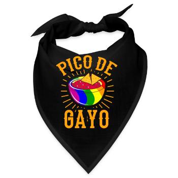 PICO DE GAYO LGBT Pride Gay Pride Month LGBTQ - Bandana - Schwarz - Vorne