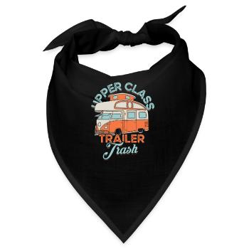 Oberklasse-Anhänger-Trash – Campingpark - Bandana - Schwarz - Vorne