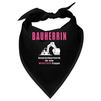 Bauherrin - Bandana - Schwarz - Vorne