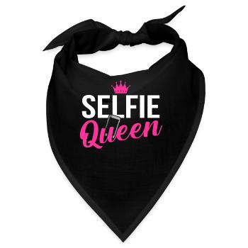 Dies Ist Mein Selfie Queen Lustig Selfie Tag - Bandana - Schwarz - Vorne
