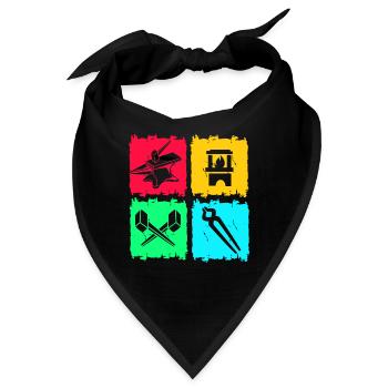 Schmied Amboss - Bandana - Schwarz - Vorne