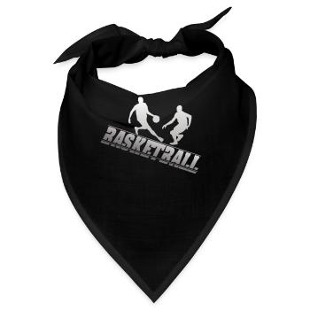 Basketball Geschenk für Basketballer - Bandana - Schwarz - Vorne