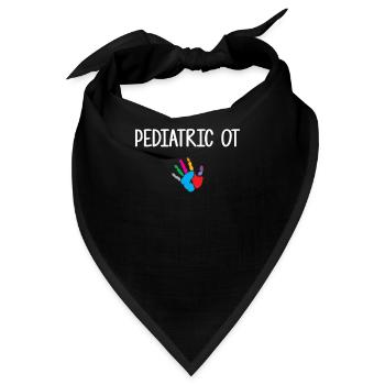 Pediatric Occupational Therapist, Pediatric Occupa - Bandana - Schwarz - Vorne