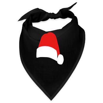 Weihnachten Nikolaus Mütze - Bandana - Schwarz - Vorne