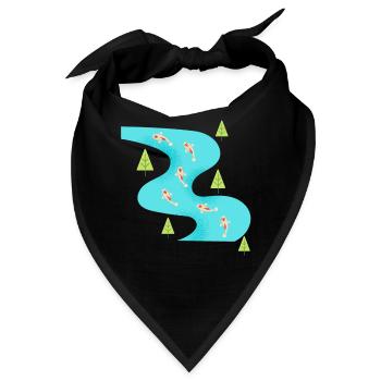 Fluss von Carpes - Bandana - Schwarz - Vorne