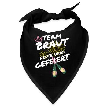 TEAM BRAUT - Bandana - Schwarz - Vorne