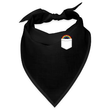 Gay Pride - Bandana - Schwarz - Vorne