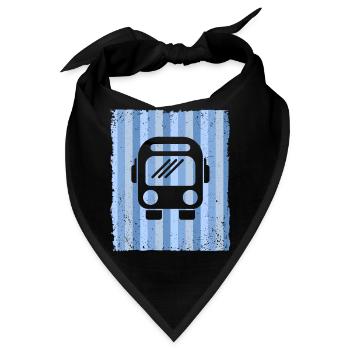 Bus Busfahrer Schulbus Autobus - Bandana - Schwarz - Vorne