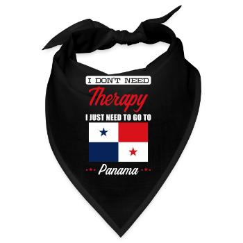 Panama - Bandana - Schwarz - Vorne