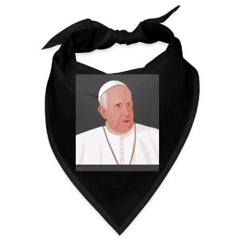 Papst Franziskus Vatikan Vatikanstadt Petersdom - Bandana - Schwarz - Vorne