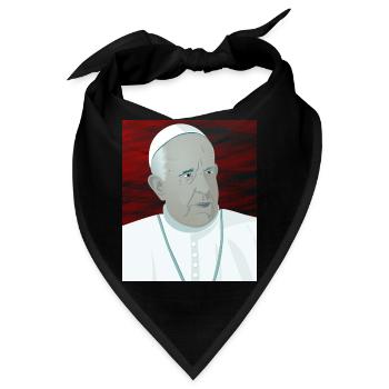 Papst Franziskus Vatikan Vatikanstadt Petersdom - Bandana - Schwarz - Vorne