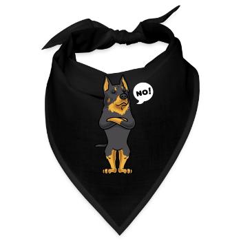 Sturer Beauceron Hund lustig Berger de Beauce - Bandana - Schwarz - Vorne