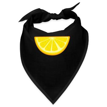 Zitrone - Bandana - Schwarz - Vorne
