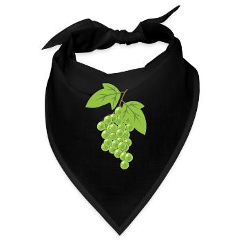Weintrauben Trauben Hobbygärtner Ernte Weinrebe - Bandana - Schwarz - Vorne
