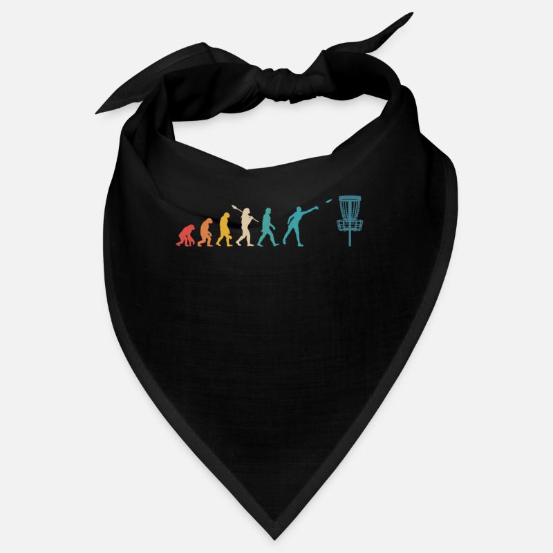 Discgolf Disc Golf Retro Vintage Evolution - Bandana - Schwarz