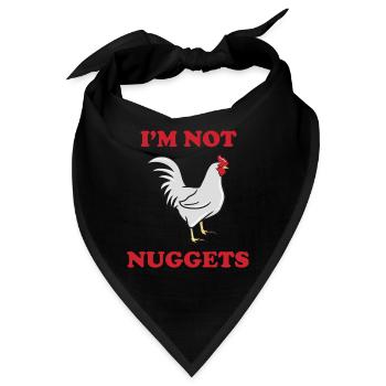 Hahn Tierschutz - Bandana - Schwarz - Vorne