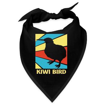 kiwi-vogel Kiwi Vogel - Bandana - Schwarz - Vorne