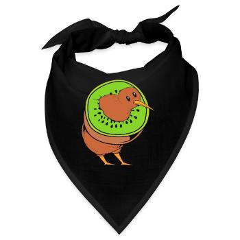 kiwi-vogel Kiwi Vogel - Bandana - Schwarz - Vorne
