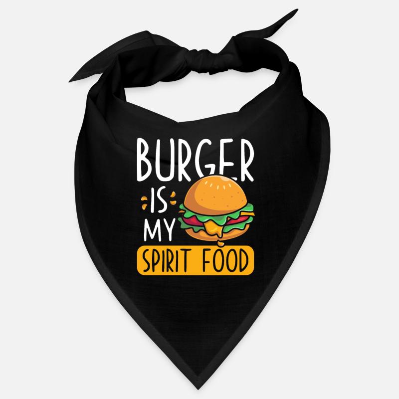 Burger Spruch lustig Burger Fan Geschenk Bandana