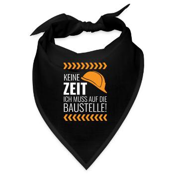 Baustelle - Bandana - Schwarz - Vorne