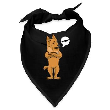 Sturer Harzer Fuchs Hund - Bandana - Schwarz - Vorne