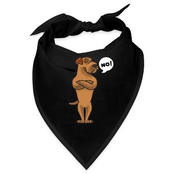 Sturer Irish Terrier - Bandana - Schwarz - Vorne